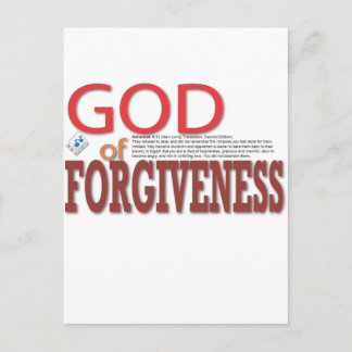GOD of Forgiveness Postcard