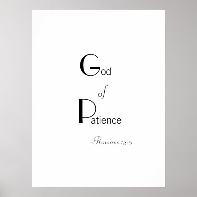 God of Patience Poster (Front)