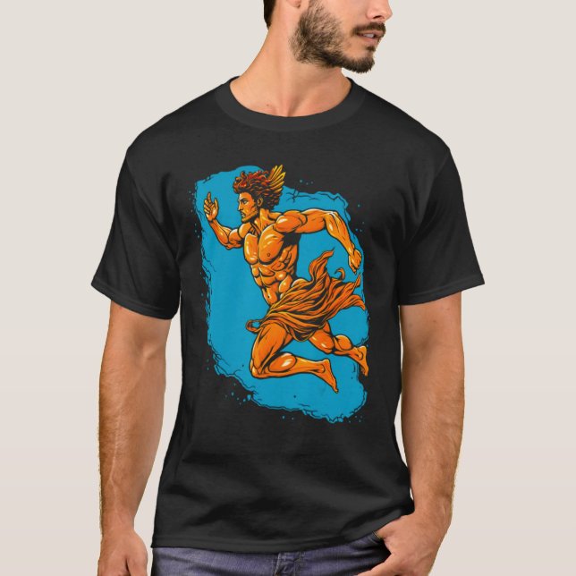 God of Speed Greek Mythology 1 T-Shirt (Front)