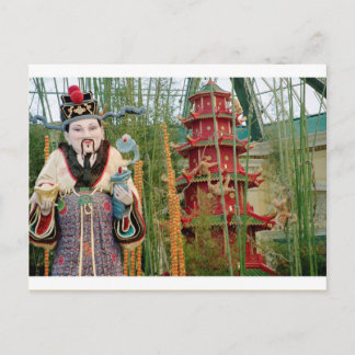 God of Wealth & Fortune Lunar New Year  Bellagio Holiday Postcard