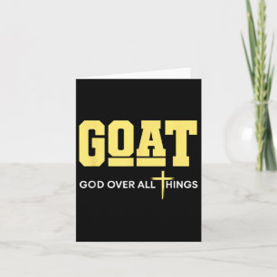 God Over All Things For Men Christian Fathers Day  Card