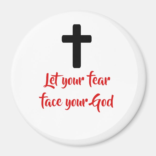 God over fear magnet (Front)