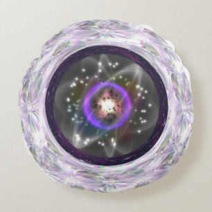 God Particle round pillow