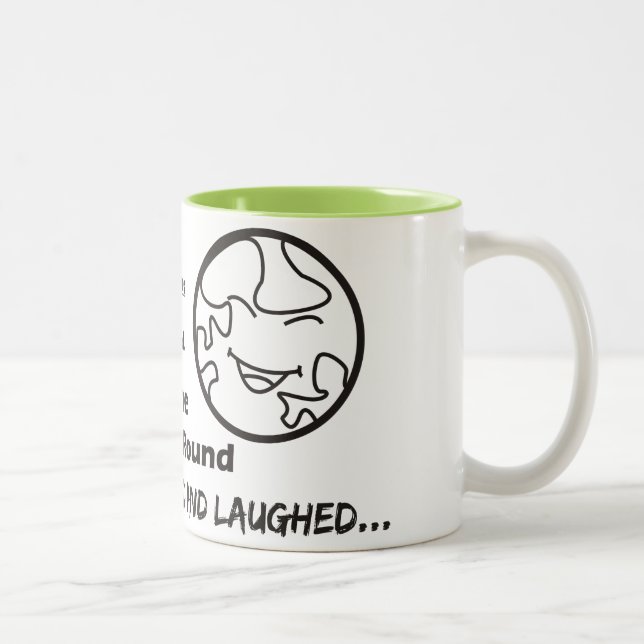 "God Promised Man" Funny Mug (Right)
