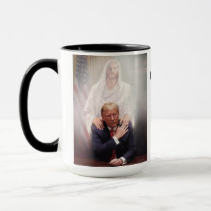 GOD PROTECTED PRESIDENT TRUMP TO PROTECT AMERICA MUG