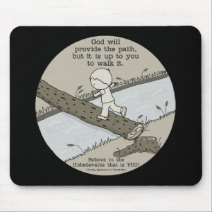 God Provides a Path Mouse Pad