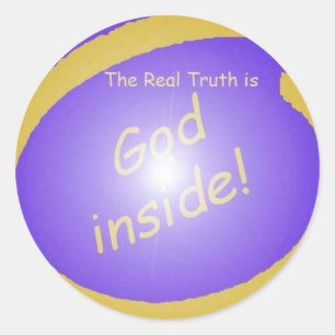 GOD_Real[1] Classic Round Sticker