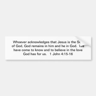 God Remains In the Believer Bumper Sticker