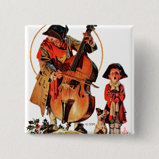 God Rest Ye Merrie Gentlemen 15 Cm Square Badge