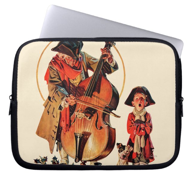 God Rest Ye Merrie Gentlemen Laptop Sleeve (Front)