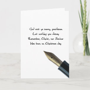 God rest ye merry gentlemen card