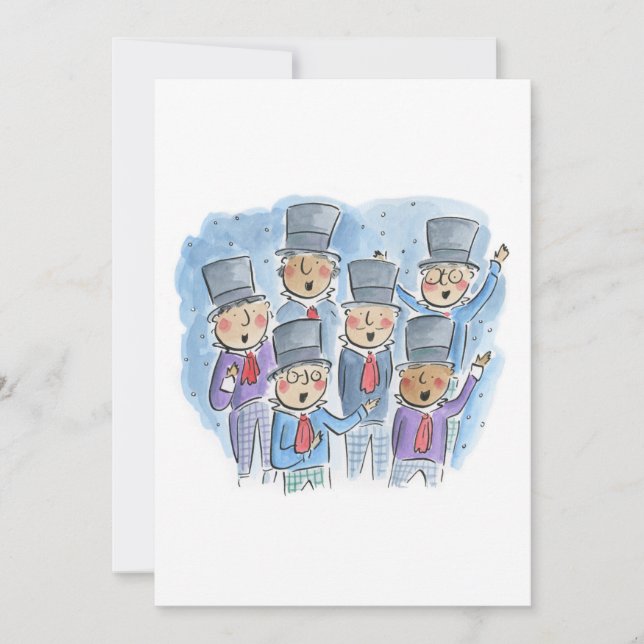 God rest ye merry gentlemen invitation (Front)