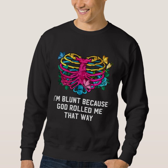 God Rolled Me That Way Pansexual LGBTQ Pan Pride Sweatshirt (Front)