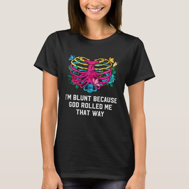 God Rolled Me That Way Pansexual LGBTQ Pan Pride T-Shirt (Front)