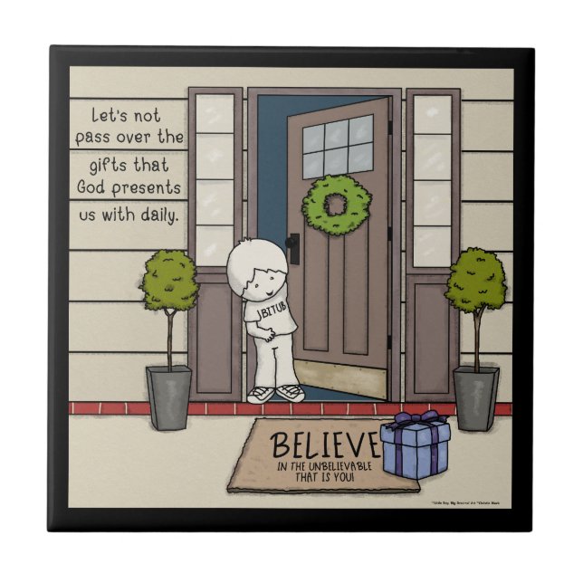 God’s Daily Gift Ceramic Tile (Front)