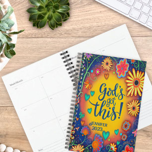 God’s Got This Personalised Pretty Floral Planner