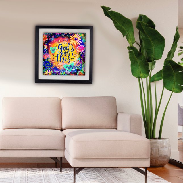 God’s Got This Quote Pretty Inspirivity Faith  Poster (God‘s got This poster by Inspirivity)