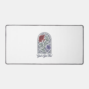 God’s Got This Vintage Floral Faith Desk Mat