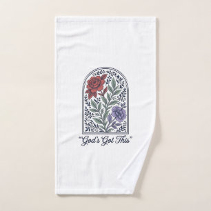 God’s Got This Vintage Floral Faith Hand Towel