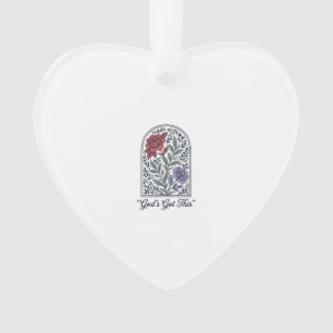 God’s Got This Vintage Floral Faith Ornament