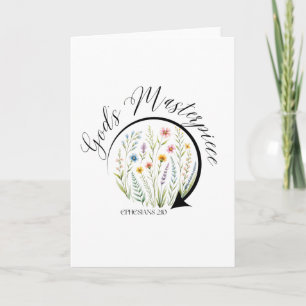 God’s Masterpiece Ephesians 2:10 Bible Verse Card