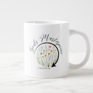 God’s Masterpiece Ephesians 2:10 Bible Verse Large Coffee Mug
