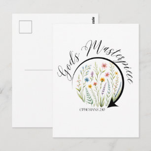 God’s Masterpiece Ephesians 2:10 Bible Verse Postcard