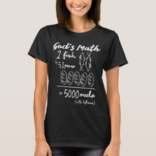 God’s Math 2 Fish 5 Loaves 5000 Meals Tee 