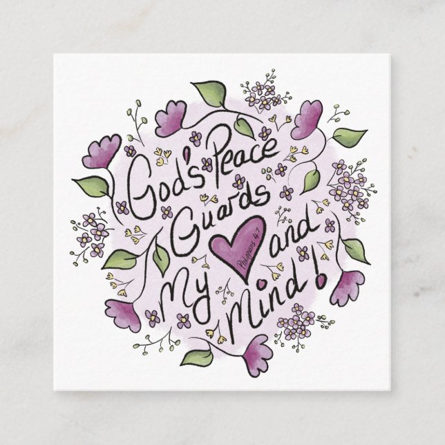 God’s Peace Enclosure Card (Front)