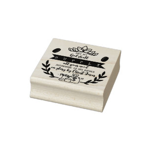 God’s Promise for Your Every Need – Phil. 4:19 Rubber Stamp