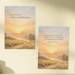 God’s Unfailing Love Christian Encouragement Card