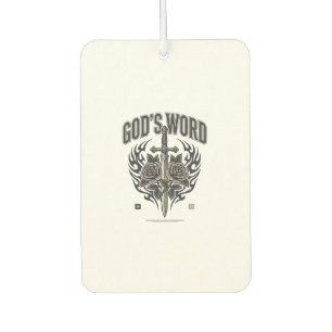 God’s Word Sword & Roses Vintage Christian Car Air Freshener