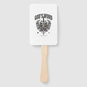 God’s Word Sword & Roses Vintage Christian Hand Fan