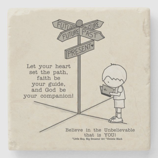 God’s Your Companion Stone Coaster (Front)