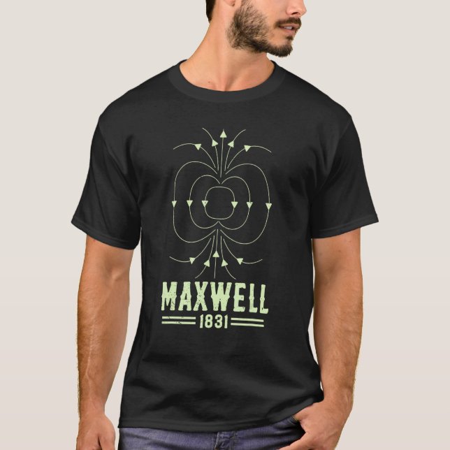 God Said Maxwell Equations Physics Mathematicians T-Shirt (Front)