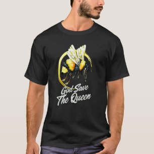 God Save The Bees Beekeeper Hives Honey Apiary Api T-Shirt