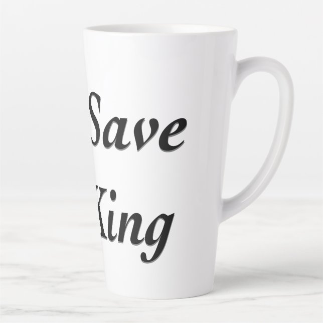 God Save the King Latte Mug (Right)