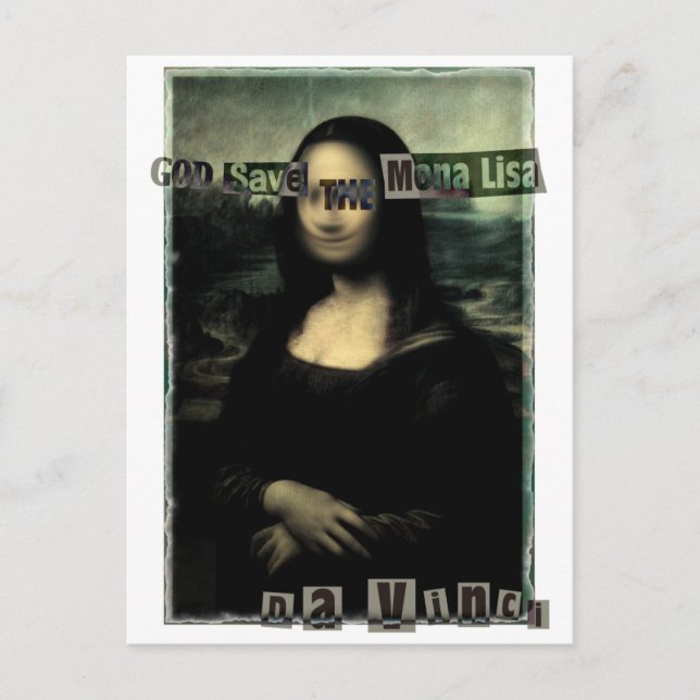 GOD_SAVE_THE_MONA_LISA POSTCARD (Front)