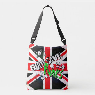 God Save the Punk's Not Dead Grunge Union Jack Crossbody Bag