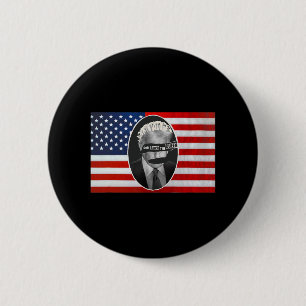 God Save The Queen Anti Trump 6 Cm Round Badge