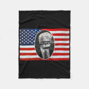 God Save The Queen Anti Trump Fleece Blanket