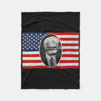 God Save The Queen Anti Trump Fleece Blanket