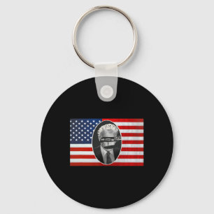 God Save The Queen Anti Trump  Key Ring