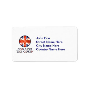 God Save The Queen Label