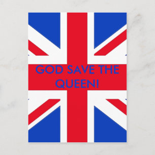 GOD SAVE THE QUEEN! POSTCARD