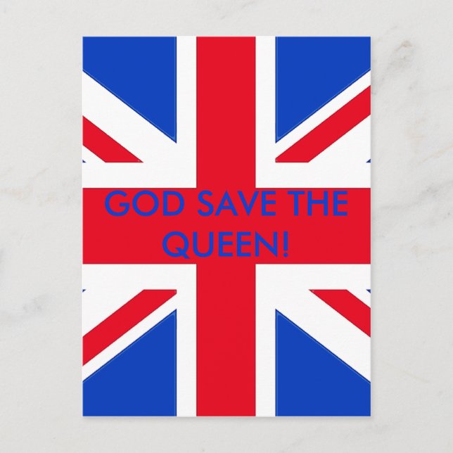GOD SAVE THE QUEEN! POSTCARD (Front)