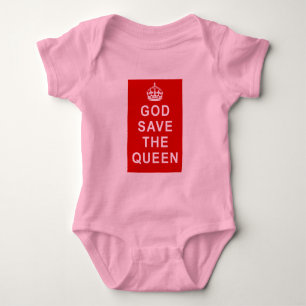 God Save the Queen Tshirts, Bags, Gifts Baby Bodysuit