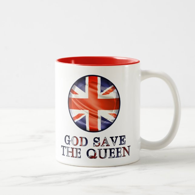 God Save The Queen Two-Tone Coffee Mug (Right)