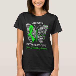 God Say Faith Hope Love Brain Disabilities Awarene T-Shirt