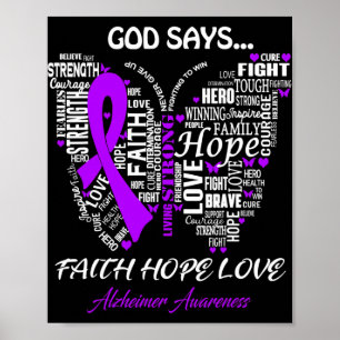 God Say Faith Hope Love Heimerheimer Awareness Gif Poster